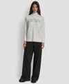Dkny Jeans Women's Tinsel Logo Detail Sweater In Multi