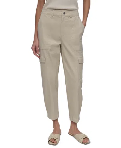 Dkny Jeans Women's Utility-pocket Cargo Pants In D5k - Lt City Khaki