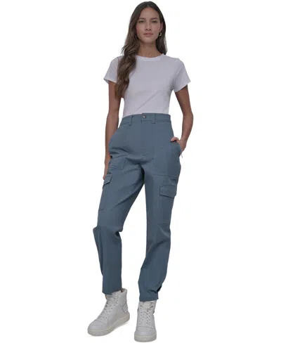 Dkny Jeans Women's Utility-pocket Cargo Pants In Tyx - Blue Fog