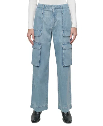 Dkny Jeans Women's Wide-leg Utility Pocket Cargo Jeans In J0g - Rooftop