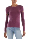 Dkny Jeans Womens Cotton Blend Cut Out Blouse In Multi