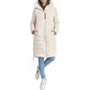 Dkny Jeans Women's Down Quilted Hooded Puffer Coat In Multi