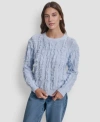 Dkny Jeans Women's Long Sleeves Sweater In Blue