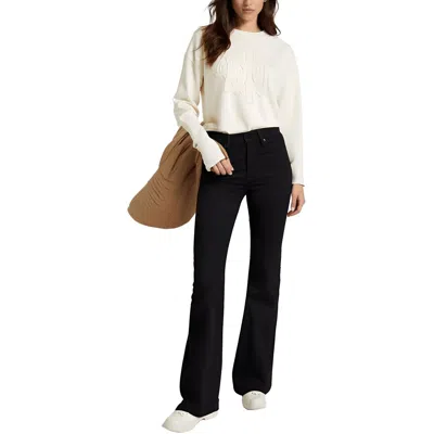 Dkny Jeans Womens Pocket Denim Flared Jeans