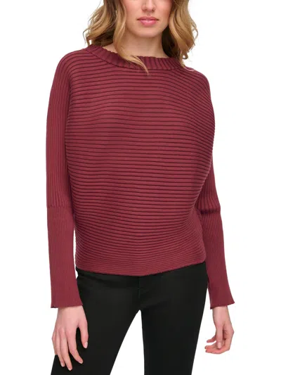 DKNY Logo-Jacquard Sweater in Red