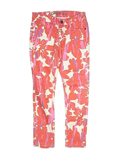 Pre-owned Dkny Kids' Jeggings In Pink