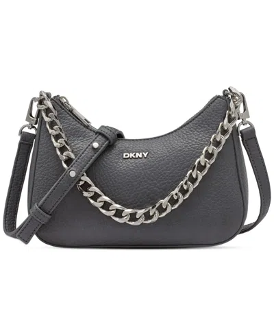 Dkny Jenna Small Demi Crossbody In Dark Gray