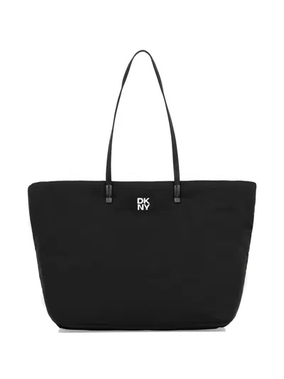 Dkny Jenny Logo Tote Bag In Black