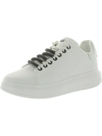 Dkny Jewel Womens Leather Casual And Fashion Sneakers In White