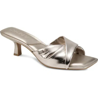 Dkny Jolaine Twist Sandal In Gold