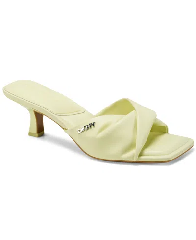 Dkny Jolaine Twist Sandals In Yellow