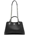 Dkny Josie Medium Studded Satchel In Black