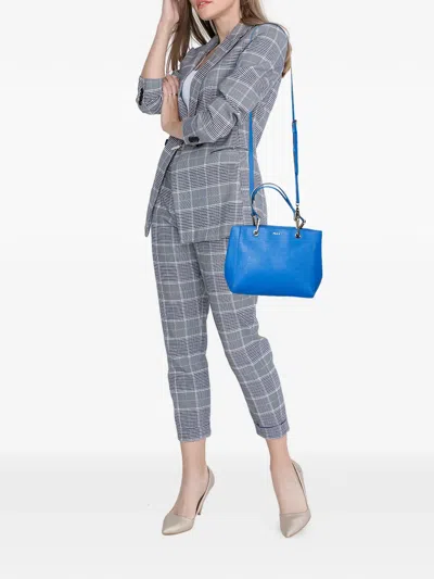 Pre-owned Dkny Julius Md Tote Bag In Blue