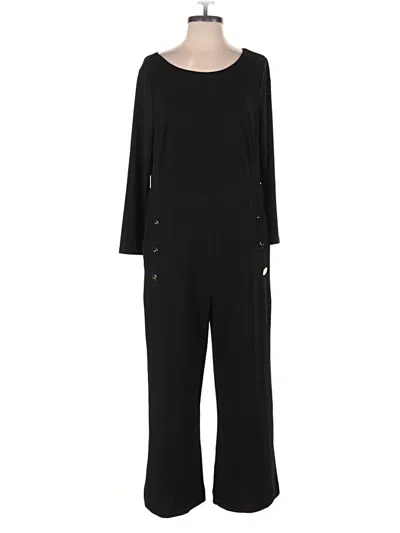 Pre-owned Dkny Jumpsuit In Black