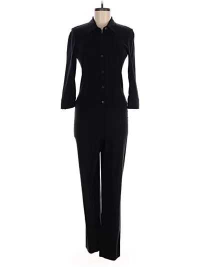 Pre-owned Dkny Jumpsuit In Black
