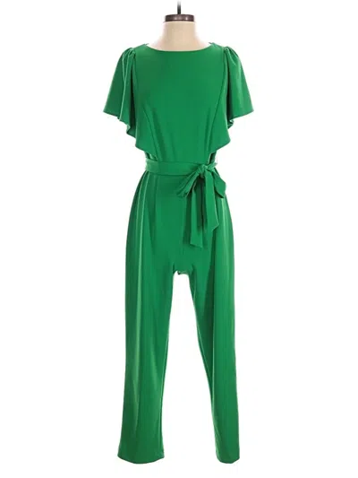 Pre-owned Dkny Jumpsuit In Green