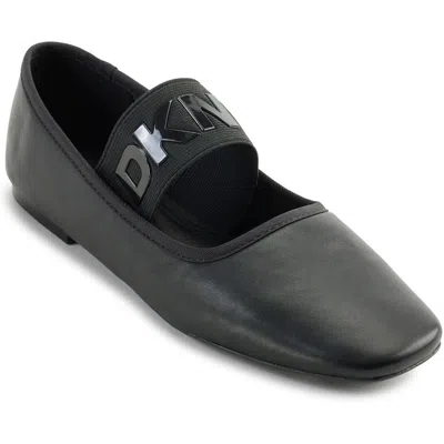 Dkny K3469144 Womens Logo Manmade Mary Janes In Black