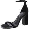 Dkny K4405033 Womens Block Heel Manmade Ankle Strap In Black