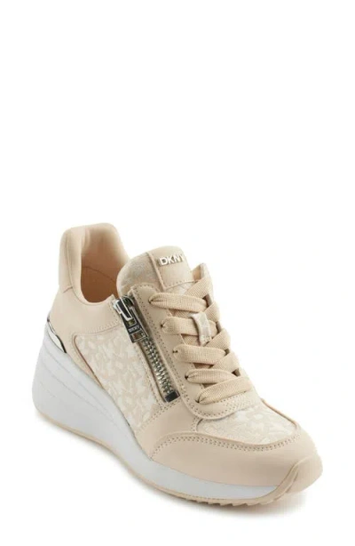 Dkny Kalina Wedge Sneaker In Hemp