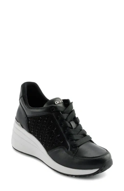 Dkny Kalinda Rhinestone Wedge Sneaker