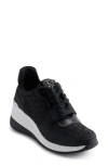 Dkny Women's Kamay Monogram Platform Sneakers In Black