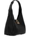 Dkny Karlie Combination-lock Shoulder Bag In Black