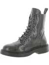 Dkny Katlyn Womens Lace Up Block Heel Combat & Lace-up Boots In Grey