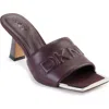 Dkny Keke Slide Sandal In Dark Cherry