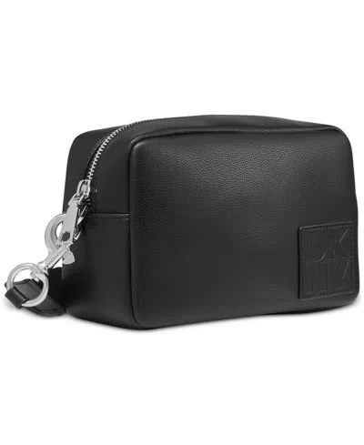 Dkny Kenza Small Camera Crossbody In Black,silver