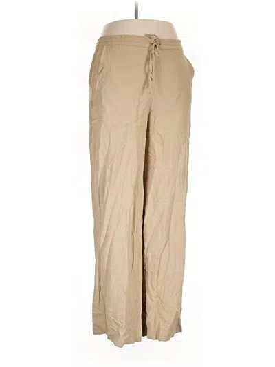 Pre-owned Dkny Khaki Pant In Tan
