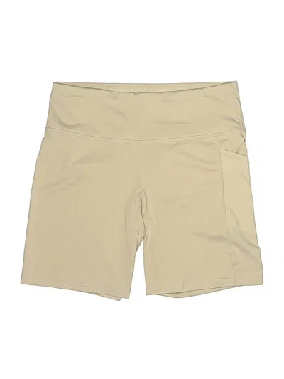 Pre-owned Dkny Khaki Shorts In Tan