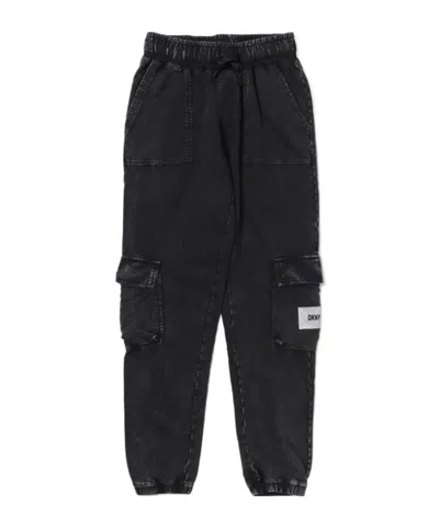 Dkny Kids Cargo Pants In Gray