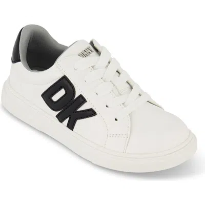 Dkny Kids' Celia Bonnie Sneaker In Black/white