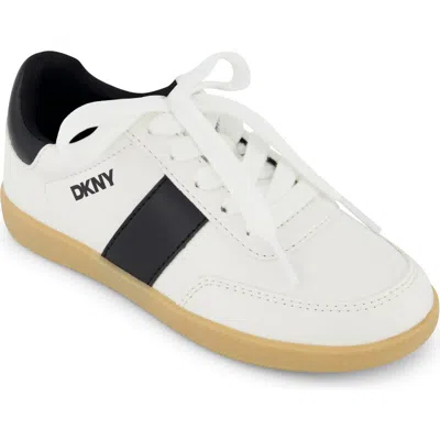 Dkny Kids' Dylan Damian Low Top Sneaker In White
