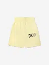 Dkny Kids Logo Bermuda Shorts In Yellow
