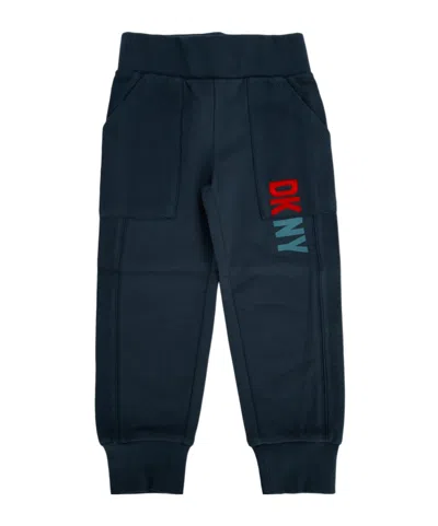 Dkny Kids Logo Jogger Pants In Blue