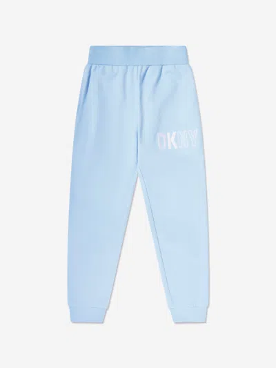 Dkny Kids Logo Joggers In Blue