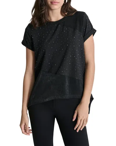 Dkny Knit Top In Black
