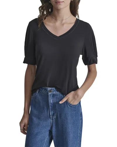 Dkny Knit Top In Black