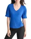 Dkny Knit Top In Blue