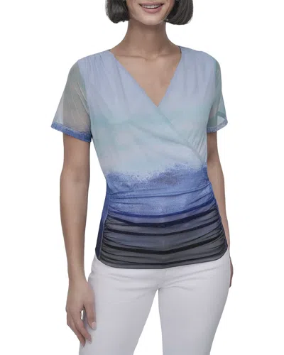 Dkny Knit Top In Multi
