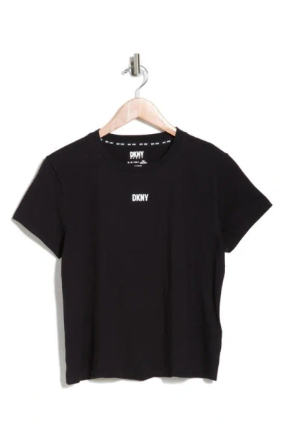 DKNY KNOT FRONT COTTON T-SHIRT