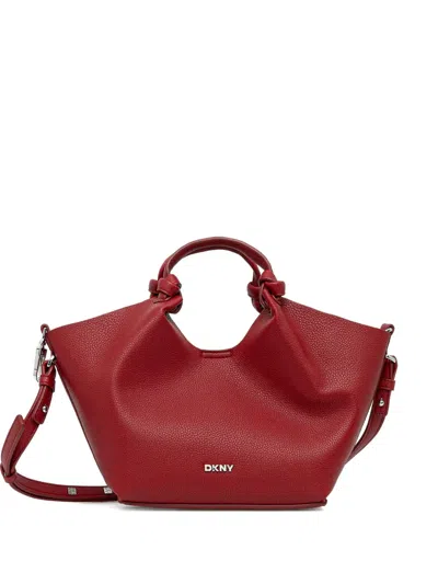 Dkny Knotted Handle Tote Bag In Red