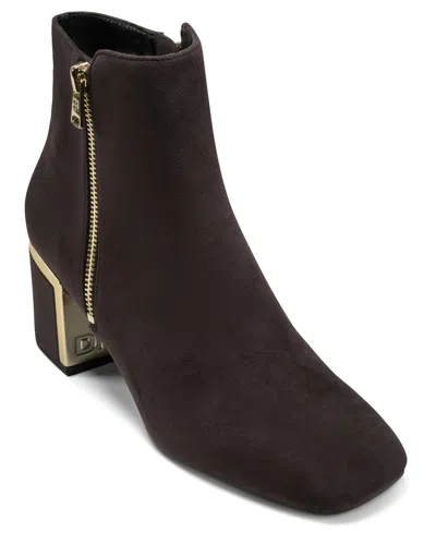Dkny Kylah Booties In Brown