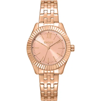 Dkny L 017-2 Bracelet Watch In Gold