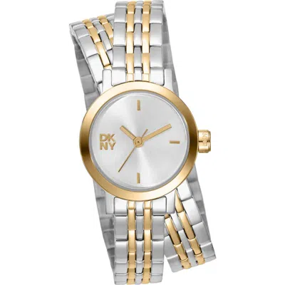 Dkny L 176 Bracelet Watch In Metallic