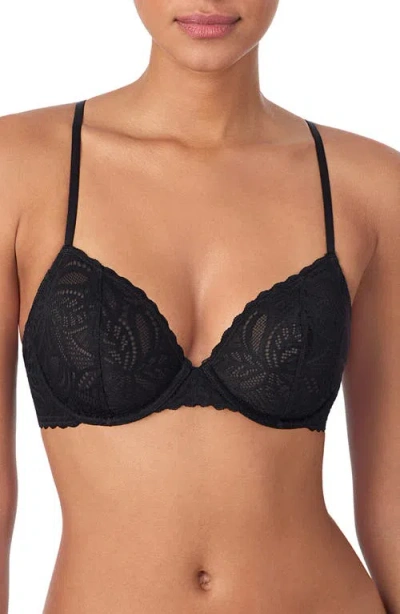 Dkny Lace Deco Underwire Bra In Black