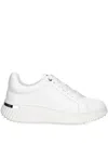 Dkny Lace-up Sneakers In White