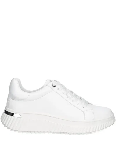 Dkny Lace-up Sneakers In White