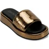 Dkny Lachine Platform Slide Sandal In Bronze